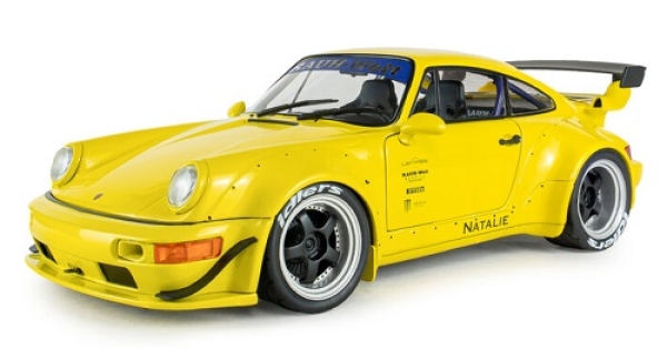 421186617 Porsche 911 (964) RWBNatalie 2023 yellow 1:18